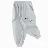 Balabala Pants 2025 Spring New Style for Toddler Boys Knit Long Pants Light Melange Gray Online