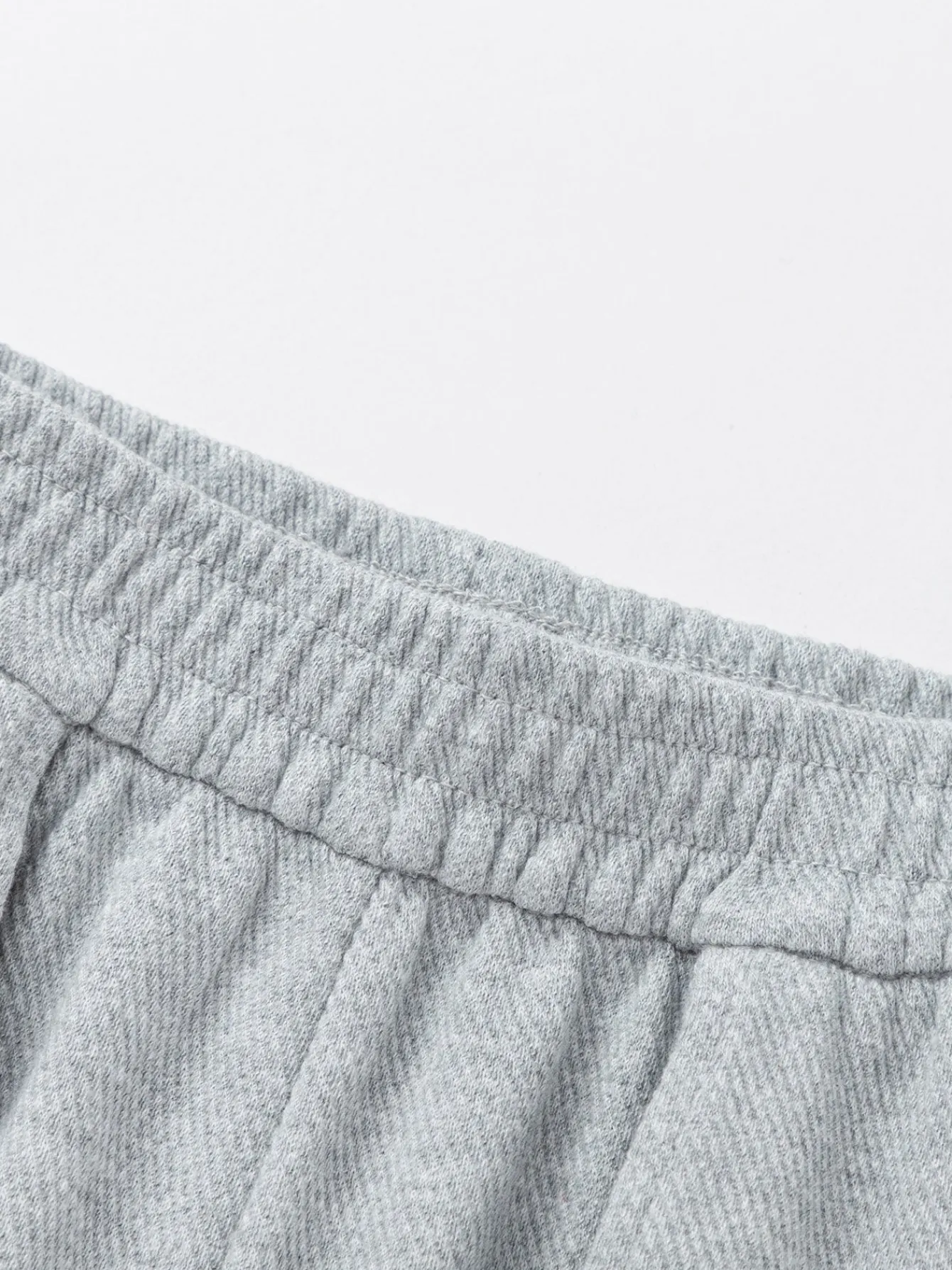 Balabala Pants 2025 Spring New Style for Toddler Boys Knit Long Pants Light Melange Gray Online