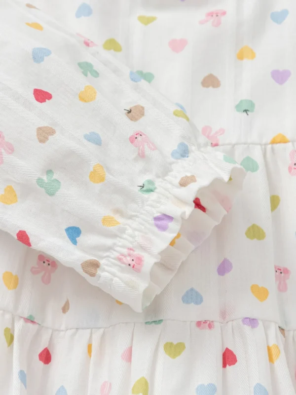 Balabala Set 2025 Spring New Arrival for Baby Girls Woven Set Blue White Fashion