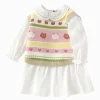 Balabala Skirt 2025 Spring New Style Girls Baby Woven Dress Off-white Best Sale