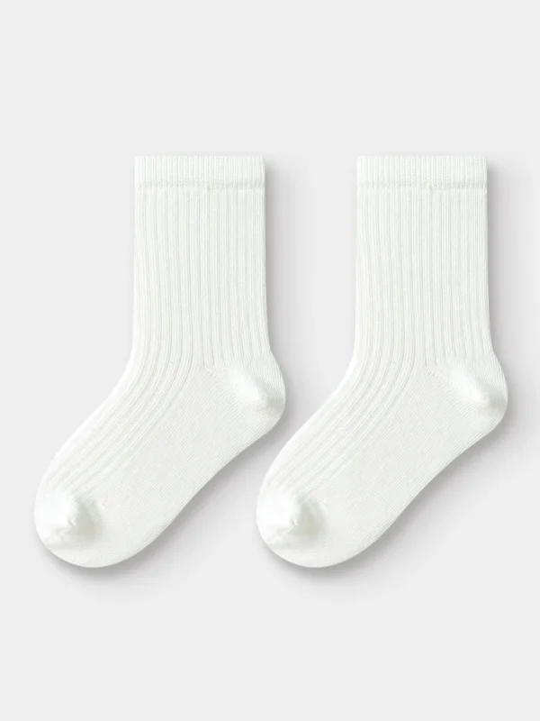 Balabala Socks 2025 Spring New Boys Girls Short Socks White Store