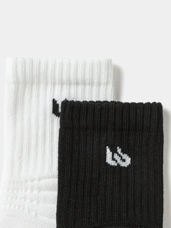 Balabala Socks Spring 2025 New Boys Short Socks White Black New