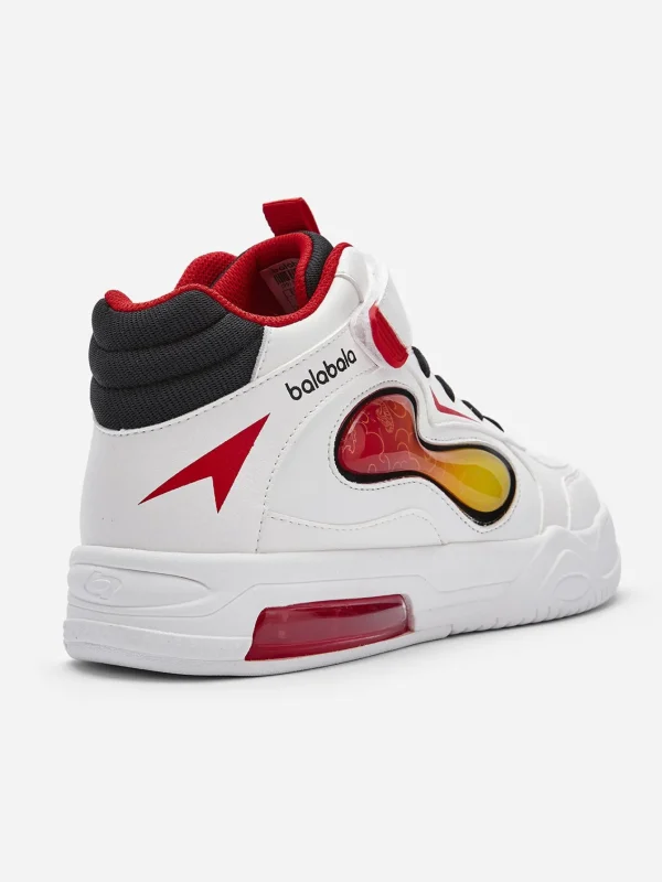 Balabala Sports shoes 2025 spring new Boy sneakers White Red Hot