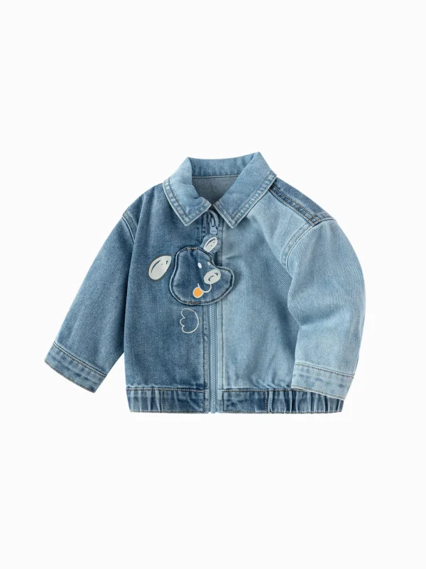 Balabala 2025 Spring New Arrival Baby Boy Denim Casual Jacket Blue Sale