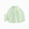 Balabala 2025 Spring New Arrival Baby Girl Woven Casual Jacket Bean Green Best