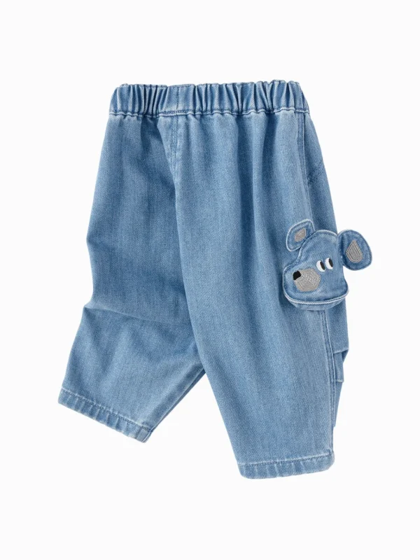 Balabala 2025 Spring New Arrival Boys' Baby Denim Long Pants Blue Shop