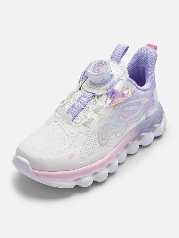 Balabala 2025 Spring New Arrival Girl Kids Jogging Shoes White Purple Cheap