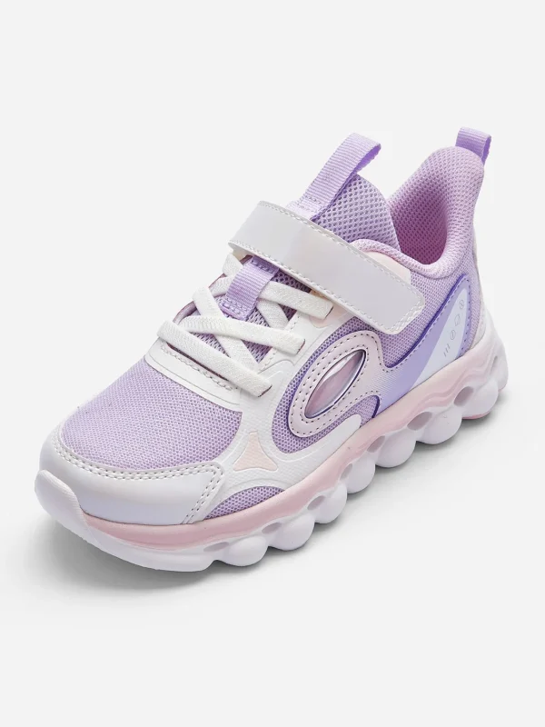 Balabala 2025 Spring New Arrival Girl Kids Jogging Shoes White Purple Best