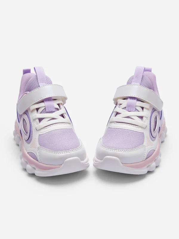 Balabala 2025 Spring New Arrival Girl Kids Jogging Shoes White Purple Best