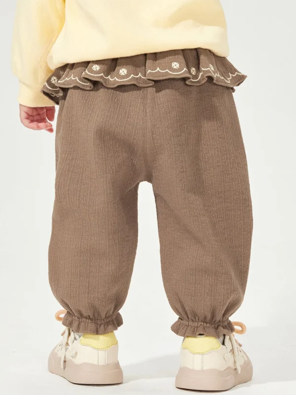 Balabala 2025 Spring New Arrival Girls' Baby Knitted Long Pants Fashion