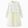 Balabala 2025 Spring New Arrival Girls Knitted Dress Best