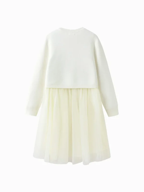 Balabala 2025 Spring New Arrival Girls Knitted Dress Best