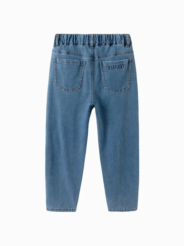 Balabala 2025 Spring New Boy and Girl Denim Trousers Fashion