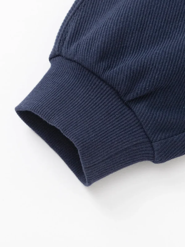 Balabala 2025 Spring New Boy Knitted Trousers Dark Blue Discount