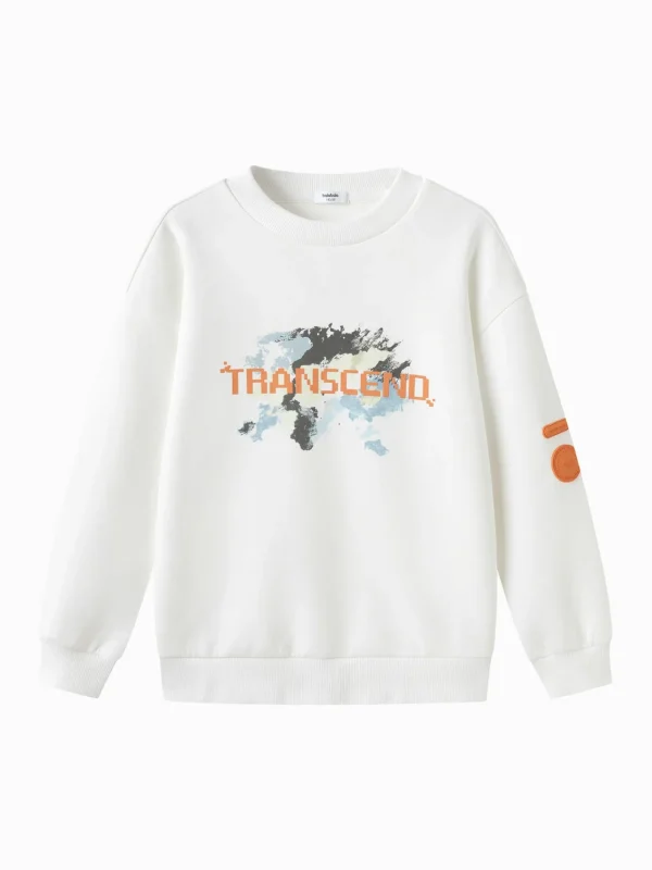 Balabala 2025 Spring New Boy Round Neck Sweatshirt Discount