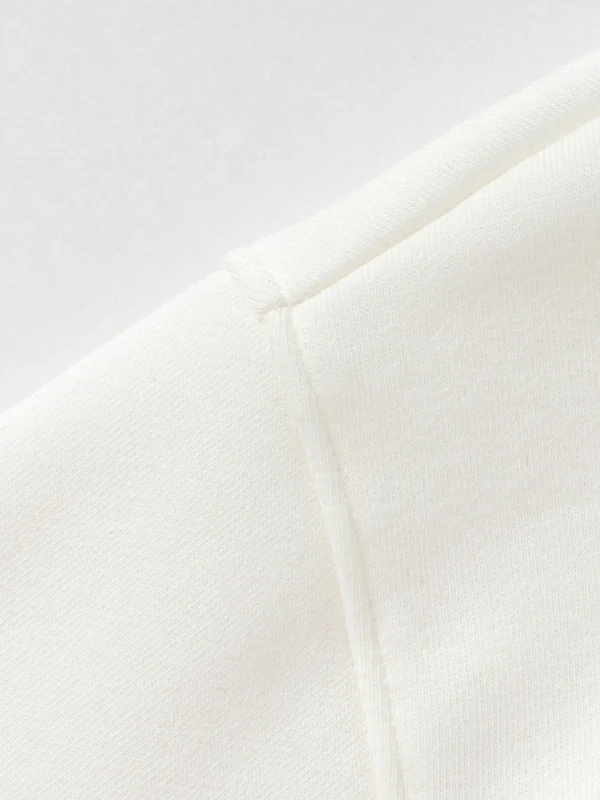 Balabala Sweatshirt New Spring 2025 Toddler Boys Hooded Sweatshirt Off-white Cheap