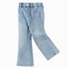 Balabala Trousers 2025 spring new Girl children's denim long pants Best