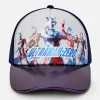 Balabala 【Ultraman IP】Barabara children's hats boys baseball cap sun hit color tide cool fashion Blue Hot