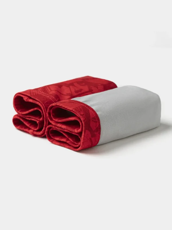 Balabala Underwear 2025 Spring New Boy Boxer Shorts Red Gray Store