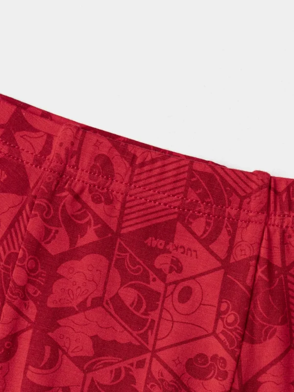 Balabala Underwear 2025 Spring New Boy Boxer Shorts Red Gray Store