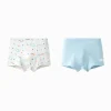 Balabala Underwear 2025 Spring New Style Boys' Toddler Boxer Briefs White Blue Clearance