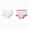 Balabala Underwear 2025 Spring New Style Girl Briefs Red White Online