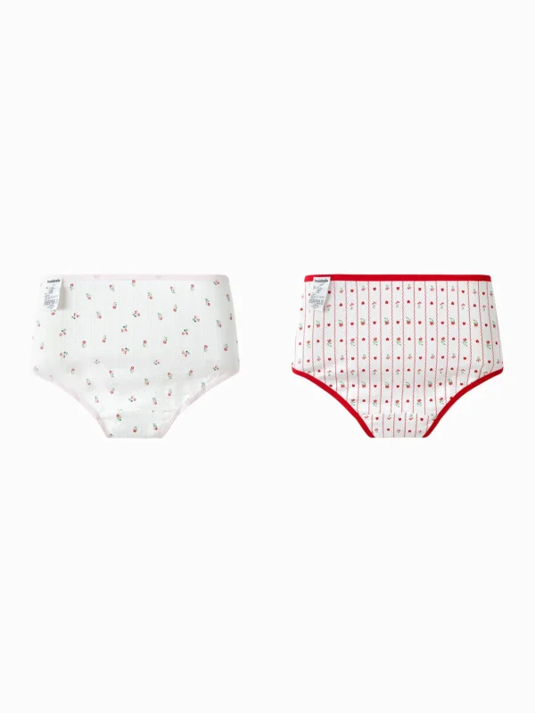 Balabala Underwear 2025 Spring New Style Girl Briefs Red White Online