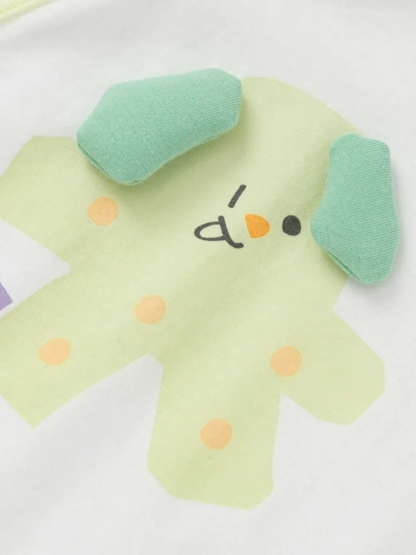 Balabala Underwear jumpsuit 2025 spring New Style boys and girls Baby's side opening jumpsuit Discount