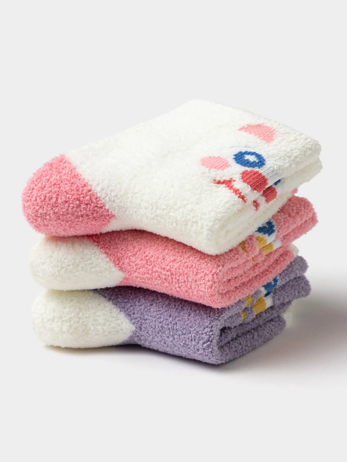 Balabala Unisex Baby And Toddler Multicolor Expression Socks Hot