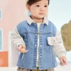 Balabala Unisex Baby Clothes Elephant Casual Clothes Denim Pale Blue Best Sale