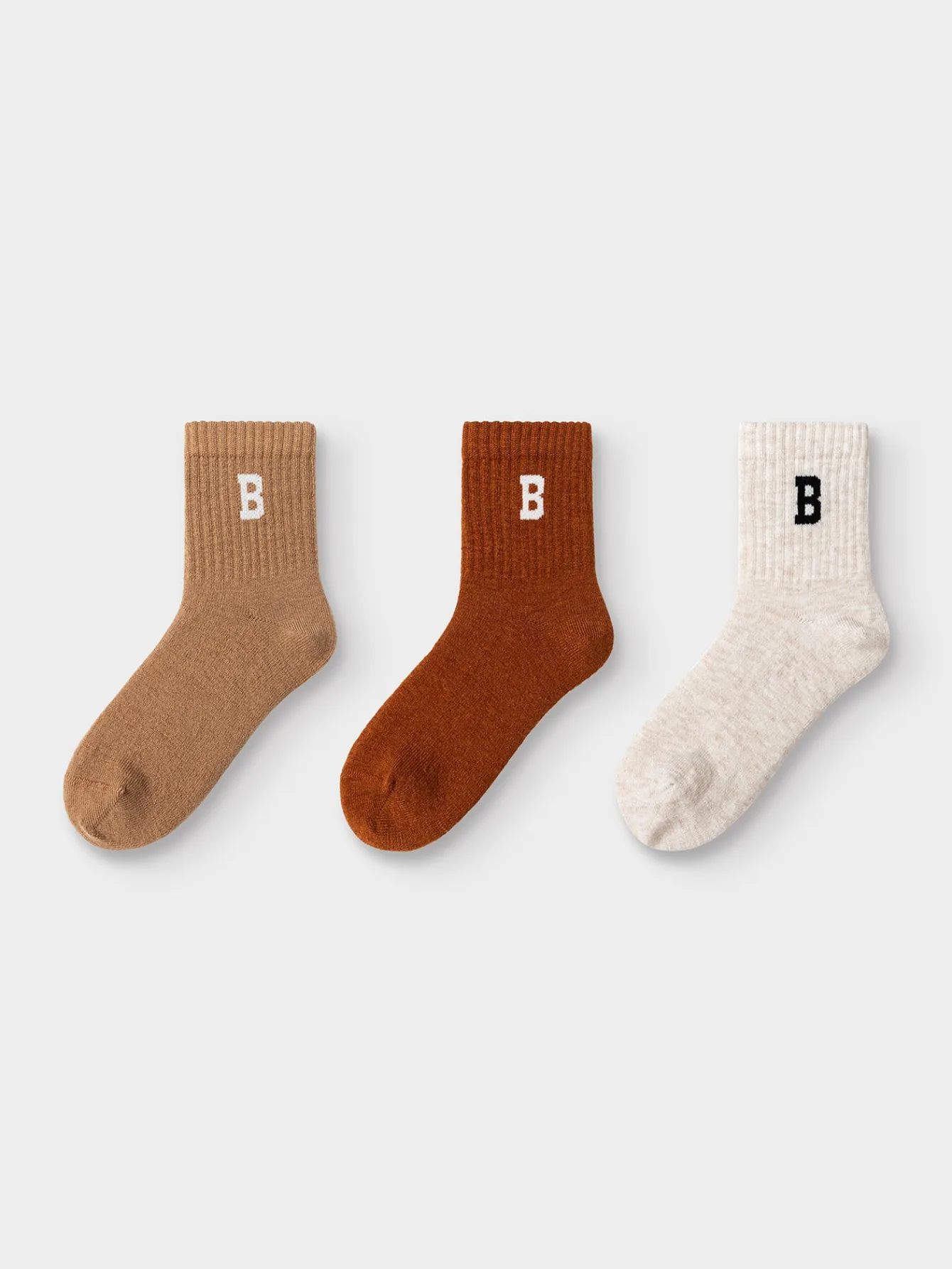 Balabala Unisex Toddler And Kid Stretch Maillard Color Socks Hot